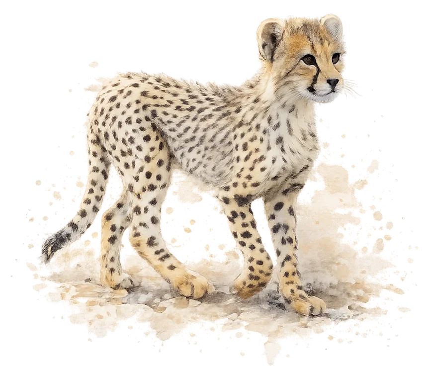 Asiatic Cheetah cub